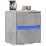 vidaXL Stenska TV omarica z LED lučkami betonsko siva 41x31x45 cm Cene