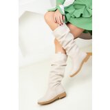 Soho Beige Women's Boots 18510 Cene