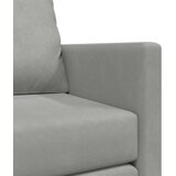  Podni kauč na razvlačenje 2-u-1 svjetlosivi 122x204x55cm baršun | shoptok.hr