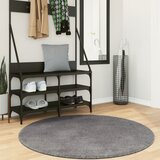 vidaXL Preproga HUARTE s kratkimi vlakni mehka pralna antracit Ø 120cm | Shoptok.si