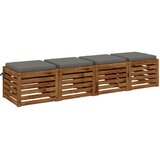  Jastučići za sjedenje SOEST 4 kom. 100% poliester Siva | shoptok.hr