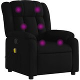 Maison Chic masažni naslanjač - Relax naslanjač črno blago, (22134533) | Shoptok.si