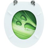  Toaletna daska s poklopcem MDF zelena s uzorkom kapi vode | Eponuda.ba