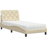  Krevet s madracem krem 80 x 200 cm od tkanine | shoptok.hr