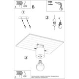  Stropna svetilka SALGADO iz naravnega lesa, (21348205) | Shoptok.si