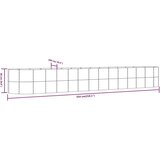 vidaXL Vrtna sadilica srebrna 554x100x68 cm od čelika obloženog prahom | shoptok.hr
