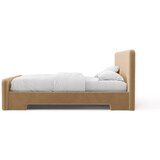 Micadoni Svjetlo smeđi tapecirani bračni krevet s podnicom 160x200 cm Eda – | shoptok.hr
