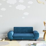 The Living Store Otroški kavč moder 70x45x33 cm žamet - Otroški Kavč, (21663701) | Shoptok.si