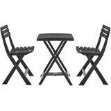 Lesnina XXXL SET ZA BALKON umetna masa antracit antracit | Shoptok.si