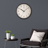 Wallity Zidni sat Slim, 30,5x30,5 cm, Crni Cene