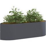  Povišeni vrtni krevet Antracit 140 x 40 x 40 cm Čelik | shoptok.hr