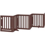  Vrata za pse s vratašcima 12 panela sklopiva 600 cm drvo topole | shoptok.hr