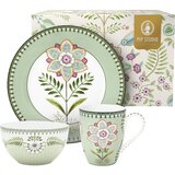 Pip Studio Lily & Lotus - 3-delni set za zajtrk - Svetlo zelena u