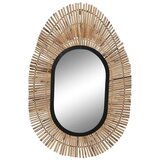 Zidno ogledalo DKD Home Decor Crna Prirodno Bali 63 x 1 5 x 92 cm  Zidno ogledalo DKD Home Decor Crna Prirodno Bali 63 x 1 5 x 92 cm Slike