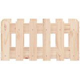  Vrtna sadilica s izgledom ograde 60x30x30 cm masivna borovina | Eponuda.com