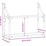 Polica na zidu Staro drvo 60 x 21 x 51 cm Konstruirano drvo | shoptok.hr