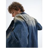 Koton oversize denim jacket washed classic collar pocket detailed buttons | ePonuda.com