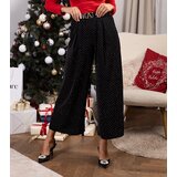 Gemre Black loose pants decorated with rhinestones Hira | Shoptok.si