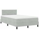  s opruga kutije Svijetlo siva 120 x 200 cm Baršun | shoptok.hr