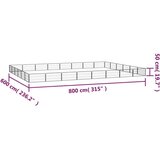  Ograda za pse s 28 panela crna 100 x 50 cm čelik obložen prahom | shoptok.hr