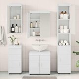  Set namještaja za kupaonicu TULUM 5 pcs Visoki sjaj bijela | shoptok.hr