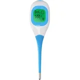 Digitalni termometer z osvetljenim zaslonom in alarmom za povišano telesno temperaturo, Bela / Modra, (5000277485)