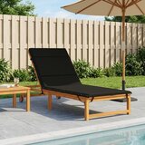  Jastučić za ležaljku GEMERT 100% poliester Crna 200 x 90 x 3 cm Slike