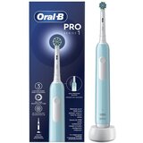 Oral-b električna četkica PRO 1 CARIBBEAN BLUE CROS ACTION | shoptok.hr