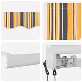  Povlačivi tende Šareni 350 x 250 cm Tkanina i Metal | shoptok.hr