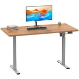 MID.YOU Pisalna Miza E-lona, Barva Hrasta, Srebrna | Shoptok.si