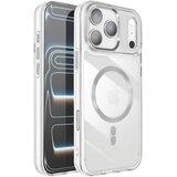 AVIZAR Ovitek za iPhone 17 Pro, kolekcija Crystal Color, združljiv z MagSafe, Srebrna, (5000189117) | Shoptok.si