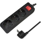 Logilink produžni kabl 3 mesta, prekidač, 1.5m, crni ( 5512 ) | ePonuda.com