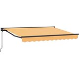 vidaXL Povlačiva tenda Pijesak 3 5 x 2 5 m Poliester i aluminij - Pješčana (okvir u antracitnoj boji) 3 5 x 2 5 m Ručna Cijene