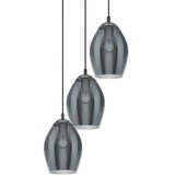 Eglo 39565 - visilica na sajli estanys 3xE27/60W/230V dimno staklo | Eponuda.com