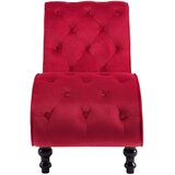 vidaXL Ležaj crveni baršunasti | shoptok.hr