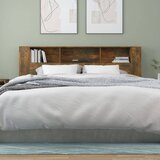  Uzglavlje s ormarićem boja dimljenog hrasta 200x18,5x104,5 cm | shoptok.hr