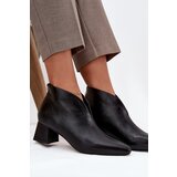 Boto Eco Leather Women's Boots High Heels Black Rylina | Shoptok.si