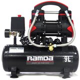 Ramda kompresor tihi, brezoljni, 9L, 0,6kW, 8bar, 60L/min, RA 690034 | Shoptok.si