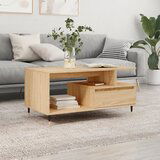 The Living Store Klubska mizica sonoma hrast 90x49x45 cm konstruiran les - Klubska Mizica, (21574010) Cene