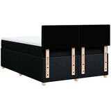  Krevet s oprugama i madracem crni 140 x 190 cm od tkanine | shoptok.hr