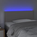  LED uzglavlje sivo 90 x 5 x 78/88 cm od umjetne kože | shoptok.hr