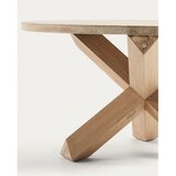Kave Home Okrogla mizica iz masivnega hrasta v naravni barvi ø 65 cm Lotus – | Shoptok.si