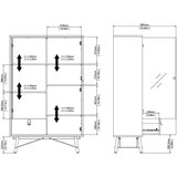 Tvilum Vitrina v hrastovem dekorju v naravni barvi 102x162x40 cm Ry – | Shoptok.si