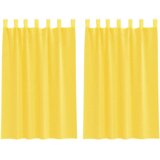 vidaXL Voile zavese z zankami 2 kosa rumene 140x175 cm, (5000297720) | Shoptok.si