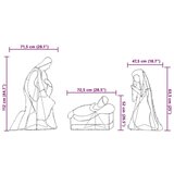 vidaXL Osvetljena jaslice med 550 LED večbarvno 112 x 72 cm PVC | Shoptok.si
