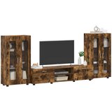  Set TV komoda FLORIN 3 pcs Dimljeni hrast Konstruirano drvo | shoptok.hr