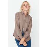 Trendyol Mink Zipper Shirt | Shoptok.si