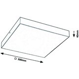Rabalux tartu,spoljna plafonska., LED24W,crna,kvadratna | Eponuda.com