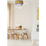  duolla - plafonsko svetlo trio 1xE27/15W/230V, prečnik 45 cm žuta/siva/bela | Eponuda.com