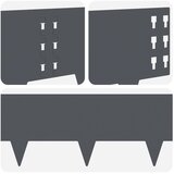  Ograda oko Travnjaka 20 kom. 100 x 25 cm Čelik Antracit | shoptok.hr